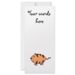 Orange tabby cat rack cards