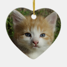 Orange Tabby Christmas Tree Ornaments