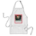 Orange Tabby Santa aprons