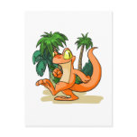Orange Techo on a Mystery Island quest postcards