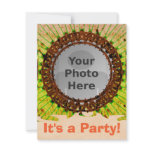 Orange Tiedye Photo Invitations