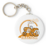 Orange Tractor Tshirts and Gifts keychains