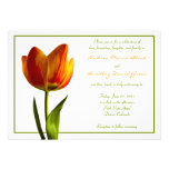 Orange Tulip Wedding Invitation