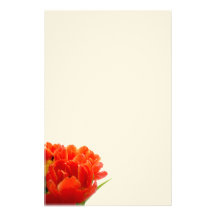 Orange Tulips Stationary Stationery Design