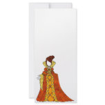 Orange Velvet and Pearls Gown rack cards