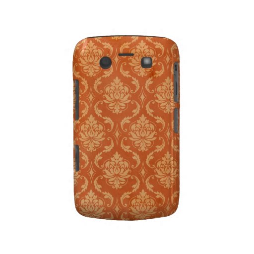 Orange Vintage Damask Blackberry Bold Cover