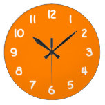 Orange Wall Clock