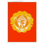 Orange & Yellow Buddha Greeting Cards