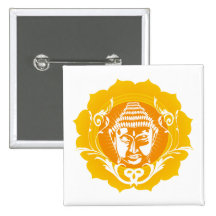 Orange & Yellow Buddha Pins