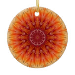 Orange / Yellow Fractal Snowflake Ornament
