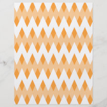 Orange Zigzag Pattern with Diamond Shapes. Custom Flyer