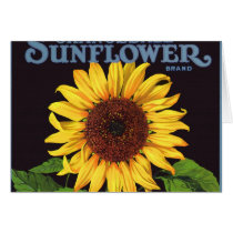 Orangedale Sunflower Vintage Fruit Crate Label Art Cards