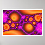 Oranges and Purples Fractal #1 posters