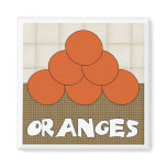 Oranges Series 1 Square Magnet