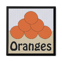 Oranges Series 2 Square Magnet magnets