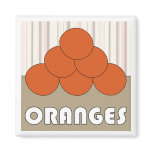 Oranges Series 3 Square Magnet