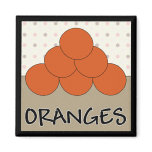 Oranges Series 4 Square Magnet
