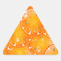 oranges triangle sticker