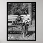 Orangutan and Boy in Park 1920 posters