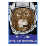 Orangutan Astronaut Mission cards