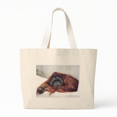 Orangutan Canvas Bag by DawnsCreations