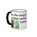 Orangutan Treehugger mugs