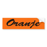 Oranje bumper stickers