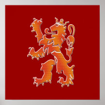 Oranje leeuw - Netherlands lion Print