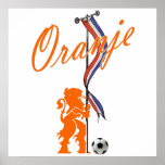 Oranje Netherlands flag  Total football banner posters