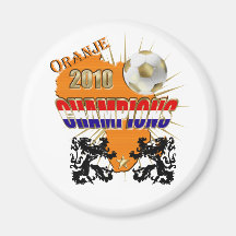 Oranje Wereldkampioen 2010 World Champions Fridge Magnet