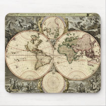 Orbis Terrarum Nova et Accuratissima Tabula Mouse Pad