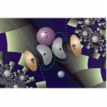 Orbital overlap in H atom Orbit photo sculptures