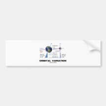Orbital Variation (Astronomy) Bumper Stickers