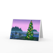 Orca Christmas card