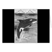 Orca Freedom Greeting Card