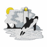 Orca Scene embroidered shirts
