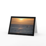 Orca Sunset Greeting Card