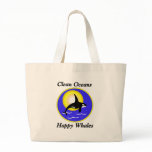 Orca Whale Clean Oceans Happy Whales Bag