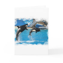 Orca Whales Greeting Card