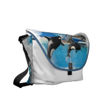 Orca Whales Messenger Bag