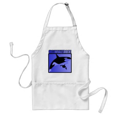 Orca Whales Rock! Apron by designs_that_rock
