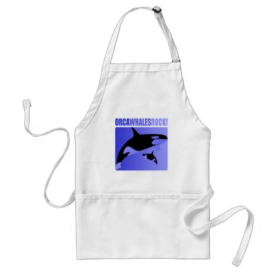 Orca Whales Rock! Apron by designs_that_rock