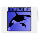 Orca Whales Rock! cards