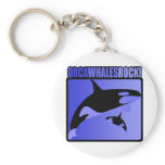 Orca Whales Rock! keychains