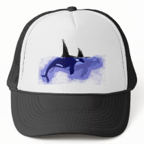 Orcas Killer Whales Mesh Hat