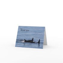 Orcas of the Puget Sound Greeting Card