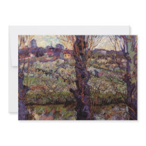 Orchard in Blossom with View of Arles by van Gogh Personalised Announcements