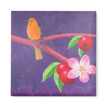 Orchard Oriole Fridge Magnet