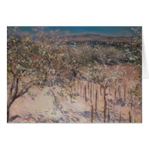 Orchard with Flowering Apple Trees, Colombes Cards