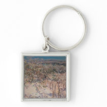 Orchard with Flowering Apple Trees, Colombes Keychain